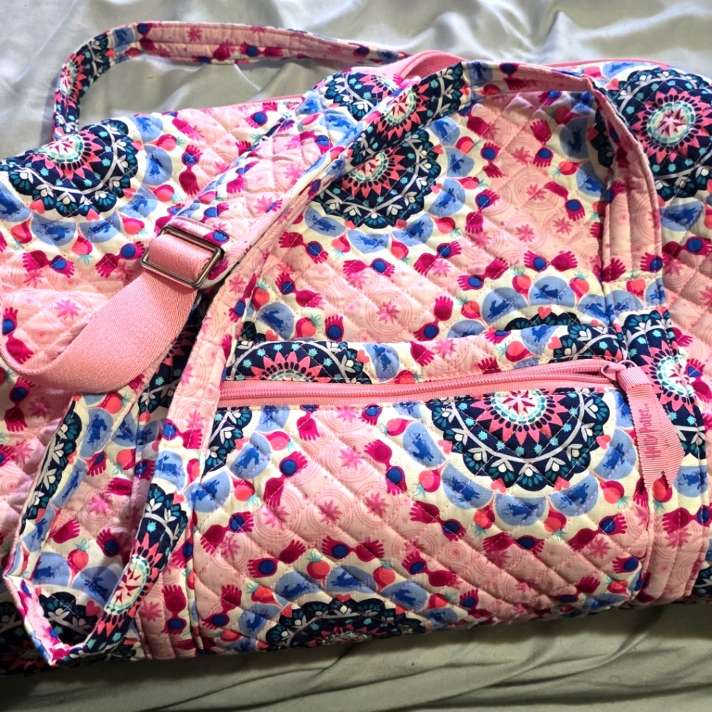 Vera Bradley X Harry Potter Pink Luna Medallion Large Duffle Travel Bag